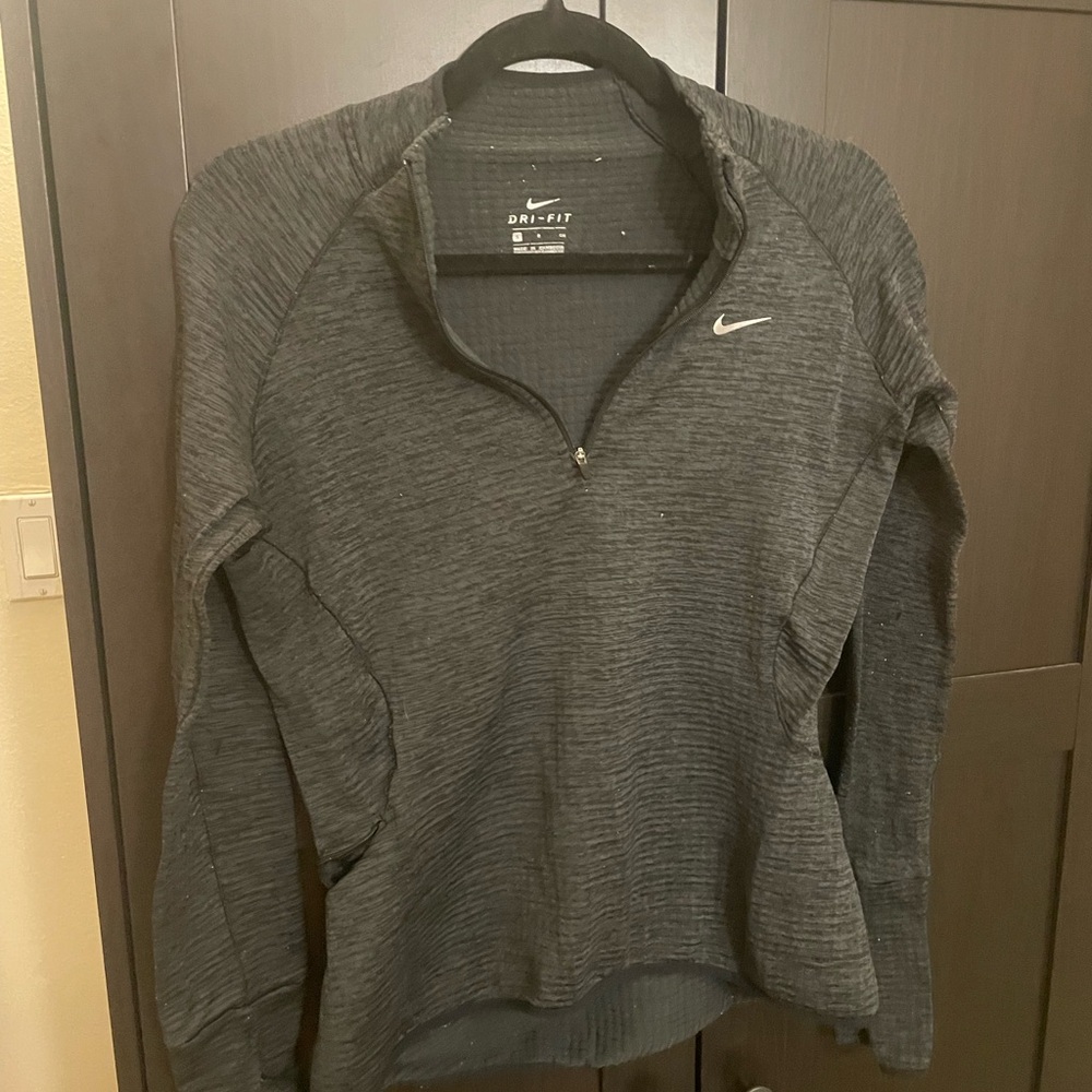 Nike Women's Charcoal Dri-FIT Turtleneck Sweater